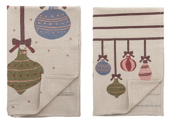 Set di strofinacci in cotone a tema natalizio 2 pz 71x45 cm Ornamentia – Bloomingville