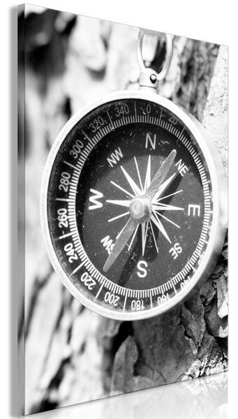 Quadro Black and White Compass (1 Part) Vertical