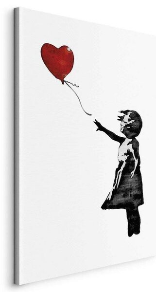 Quadro Banksy Girl with Balloon (1 Part) Vertical