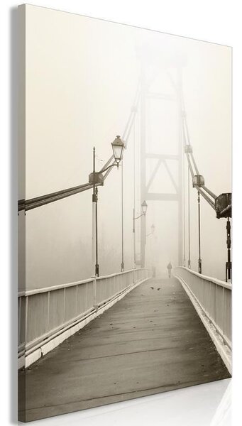 Quadro Bridge in the Fog (1 Part) Vertical