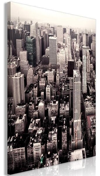 Quadro Manhattan In Sepia (1 Part) Vertical