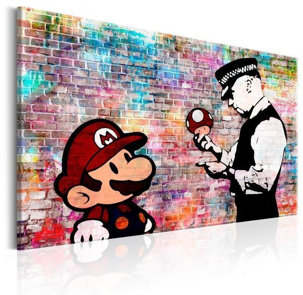 Quadro Banksy Colourful Brick