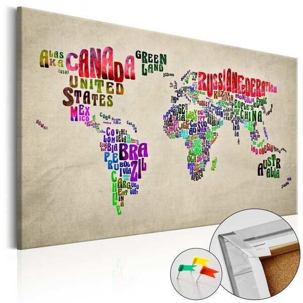 Quadri di sughero Global Tournée (EN) [Cork Map]