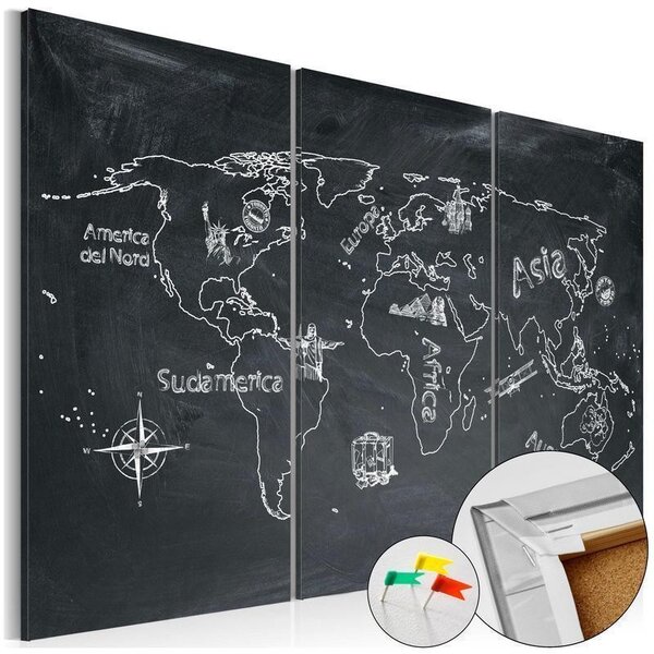 Quadri di sughero Geography lesson [Cork Map]