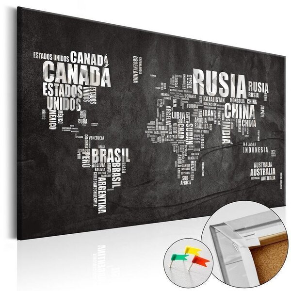 Quadri di sughero Mundo Negro [Cork Map]