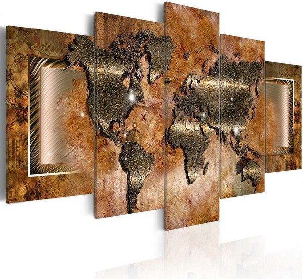 Quadro Mappa di acciaio