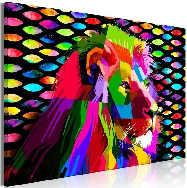 Quadro Rainbow Lion (1 Part) Wide