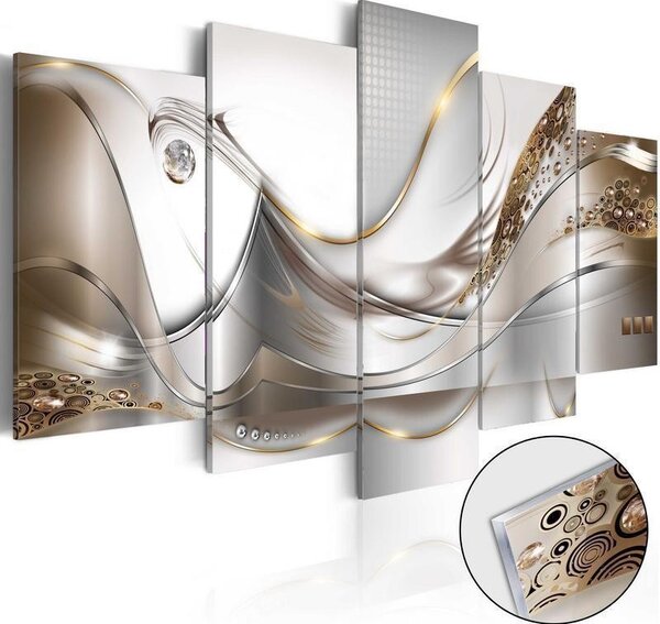 Quadri su vetro acrilico Golden Flight [Glass]