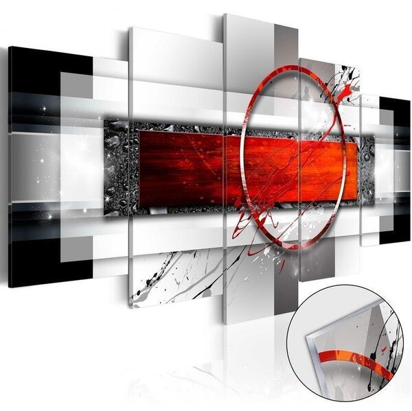 Quadri su vetro acrilico Carmine Missile [Glass]