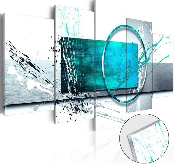 Quadri su vetro acrilico Turquoise Expression [Glass]