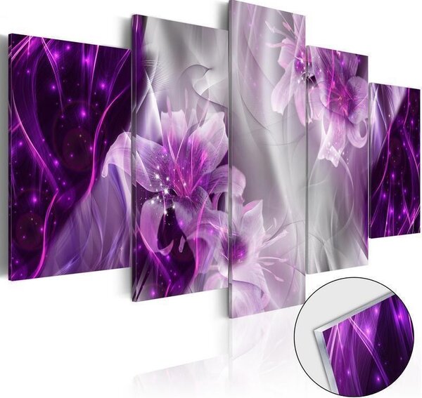 Quadri su vetro acrilico Purple Utopia [Glass]