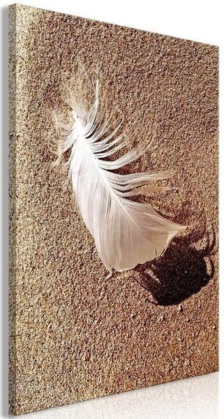 Quadro - Feather on the Sand (1 Part) Vertical