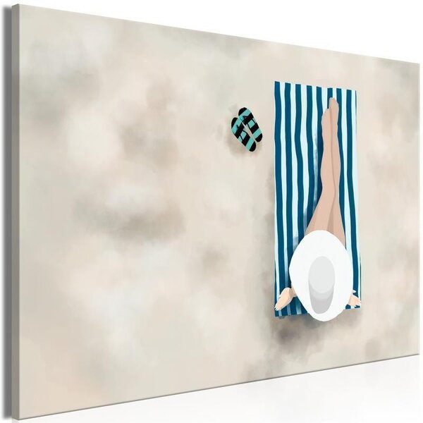 Quadro - Lady on the Beach (1 Part) Wide