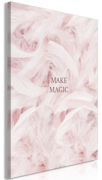 Quadro - Pink Feathers (1 Part) Vertical
