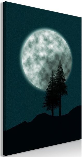 Quadro - Beautiful Full Moon (1 Part) Vertical