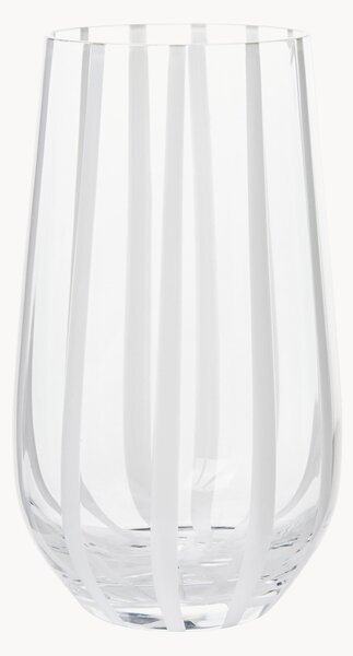 Bicchiere in vetro soffiato Stripe