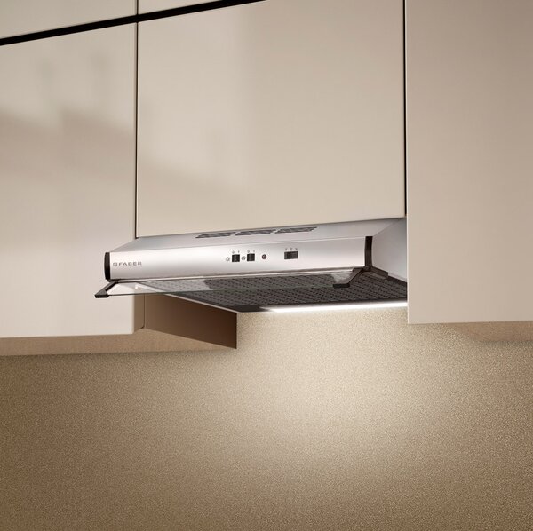 Faber Cappa Cucina Aspirante Sottopensile Incasso Larghezza 60 cm colore Acciaio - 300.0557.576 - 2740 SRM X A60 (VIS) FB EXP