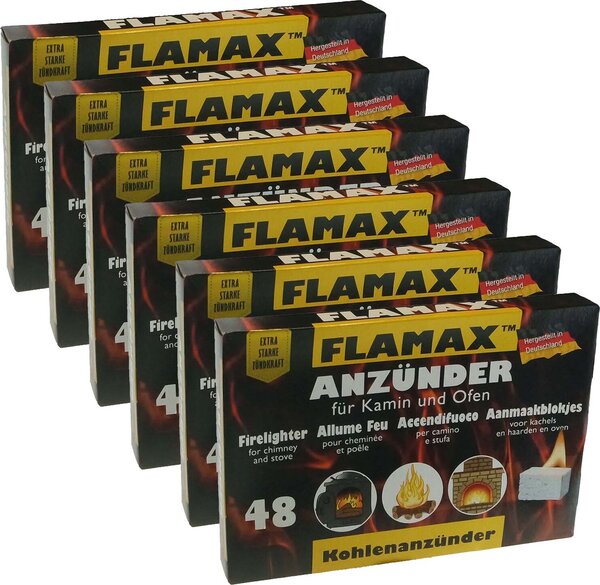 12 x accendino per barbecue/carbone 48 cubetti
