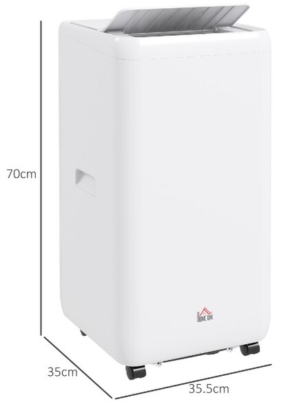DecHome Condizionatore Portatile 12000 BTU/h Climatizzatore Funzione Deumidificatore con Telecomando e Timer colore Bianco - 88U0WT