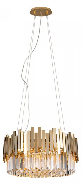 Lampadario TREND dorato 8xE14x40W in metallo, dimensioni: 150x45x45 cm, IP20, Maxlight