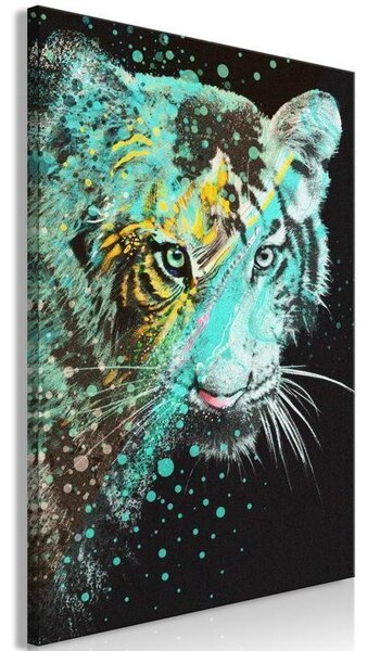 Quadro - Mint Tiger (1 Part) Vertical