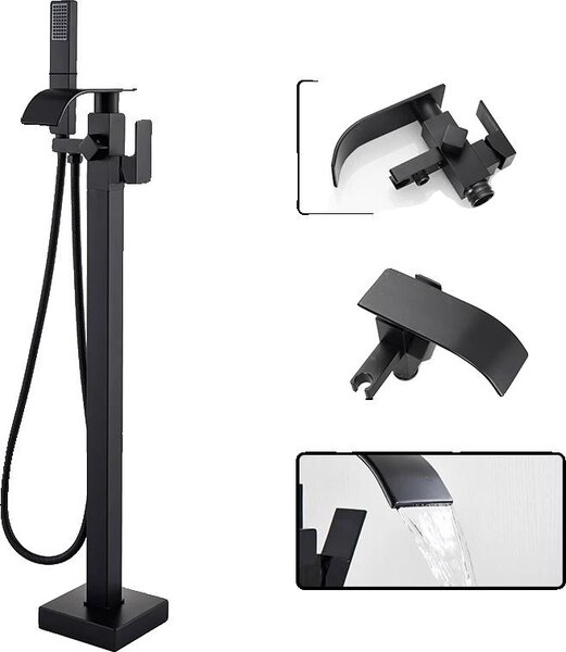 Miscelatore per vasca, elegante superficie in ottone, doppio comando, rubinetto MMW