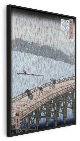Quadro - Sudden Shower over Shin-Ohashi Bridge and Atake (Ohashi Atake no Yudachi) from the series Meisho Edo Hyakkei (O