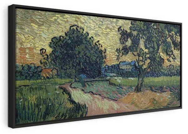 Quadro - Landscape with the Chateau of Auvers at Sunset (Vincent Van Gogh)
