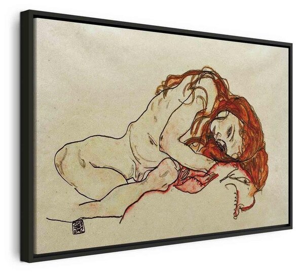 Quadro - Crouched Girl With Bowed Head