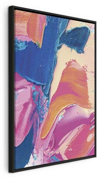 Quadro - Energetic Shapes - Dynamic Oil Paint Composition on Canvas