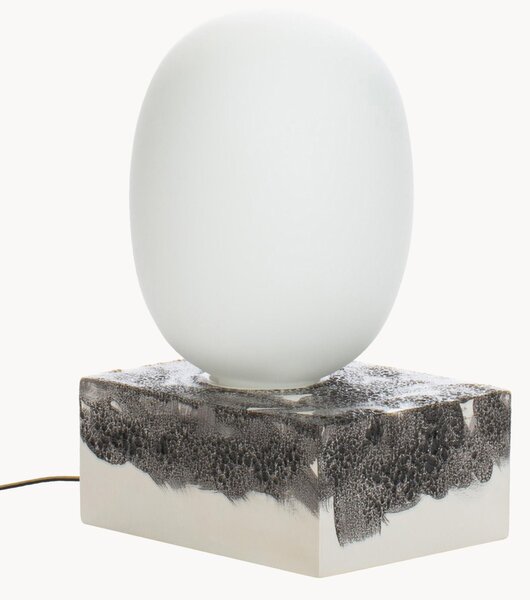 Lampada da tavolo a LED in vetro soffiato Magma Two