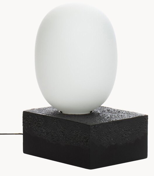 Lampada da tavolo a LED in vetro soffiato Magma Two