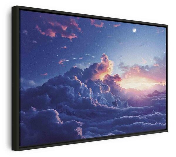 Quadro - Night Concert in the Mountains: Clouds Illuminated by the Last Rays of the Sun
