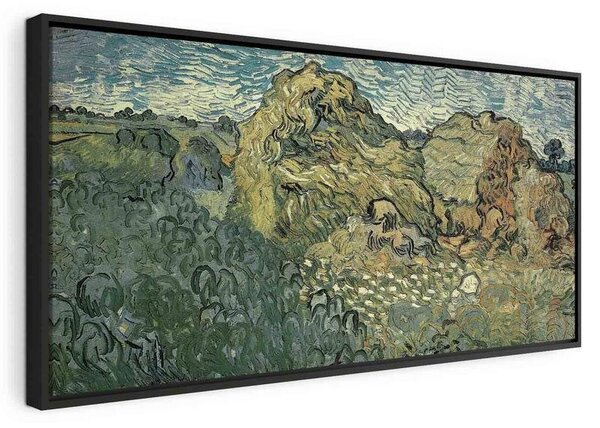 Quadro - Field with Wheat Stacks (Vincent Van Gogh)