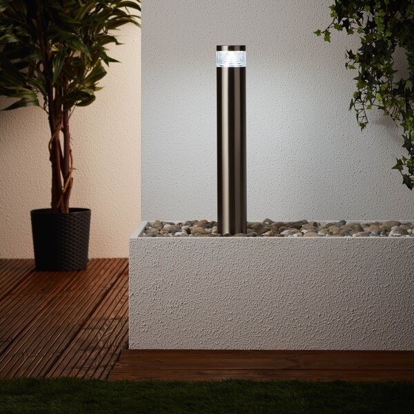 Lampada da esterno a LED con base, altezza 50 cm, Ø 8 cm, 4 W, 460 lm, 6500 K, IP44