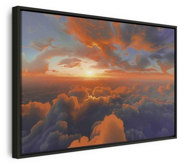 Quadro - When Dawn Tickles the Clouds: A Spectacle of Colors on the Morning Sky
