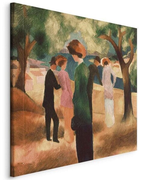 Quadro - Lady in Green Jacket (August Macke)