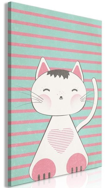 Quadro - Striped Kitten (1 Part) Vertical
