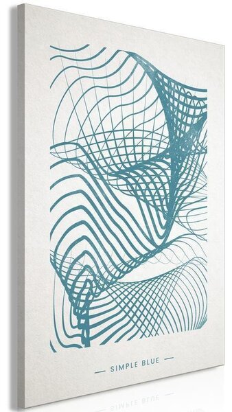 Quadro - Simple Blue (1 Part) Vertical