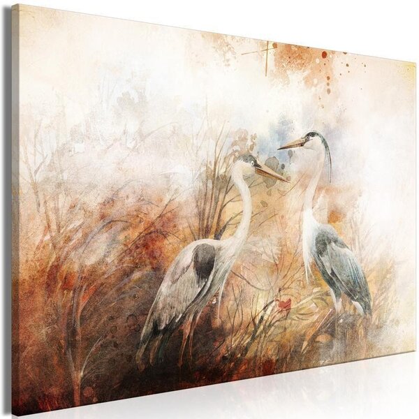 Quadro - Herons on the Hunt (1 Part) Wide