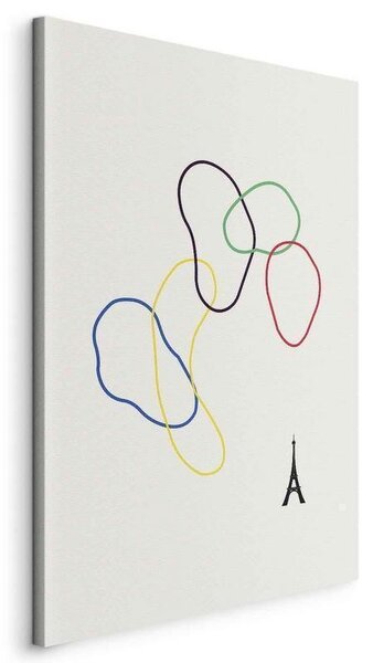 Quadro - Colorful Rings - Digital Graphics - Minimalism