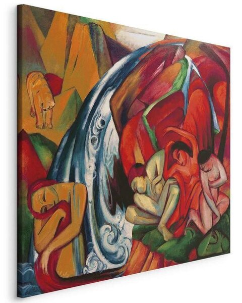 Quadro - The waterfall (Women under a waterfall) (Franz Marc)
