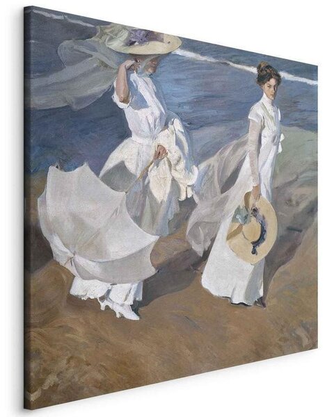 Quadro - Strolling along the Seashore (Joaquín Sorolla y Bastida)