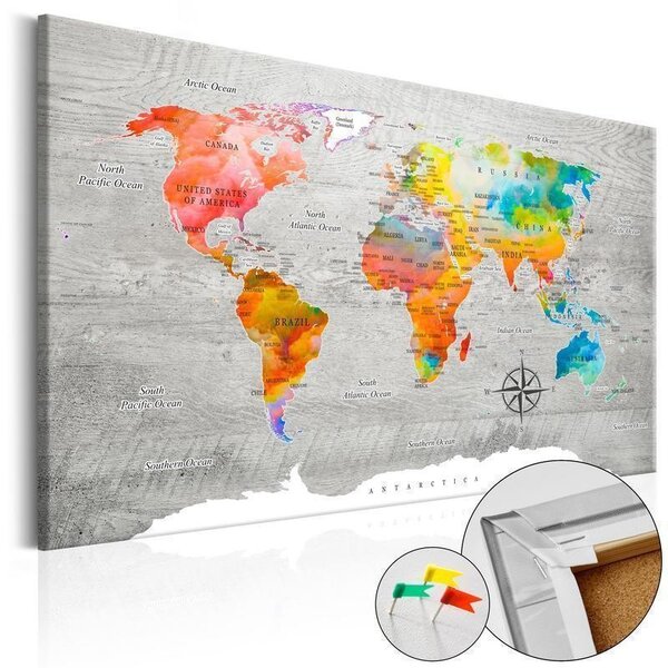 Quadro di sughero - Multicolored Travels