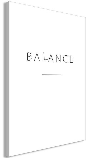 Quadro - Balance of Words (1-part) - Black English Text on White