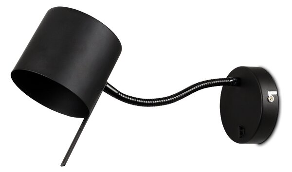 Lampada da parete e soffitto GU10 230 V GARY con interruttore, nera