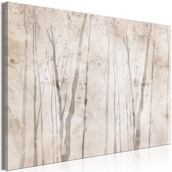 Quadro - Beige Forest of Thoughts (1 Part) Wide