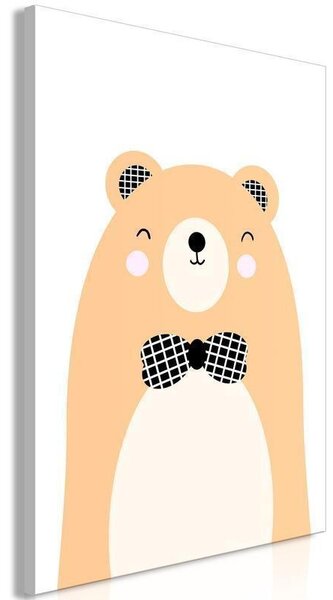 Quadro - Teddy Bear in Bow Tie (1 Part) Vertical