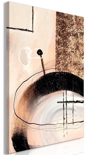 Quadro - Art of Shapes (1-part) - Hand-Painted Abstract Artwork