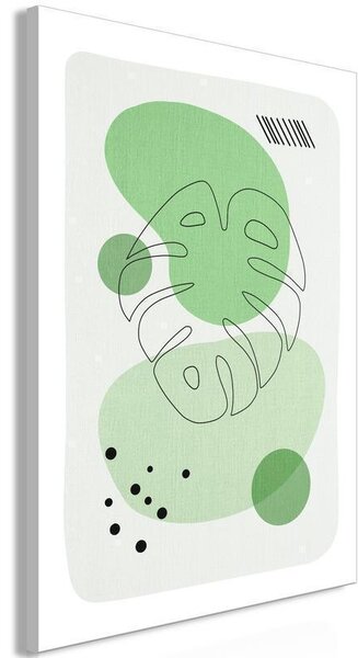 Quadro - Green Aesthetics of Monstera (1 Part) Vertical